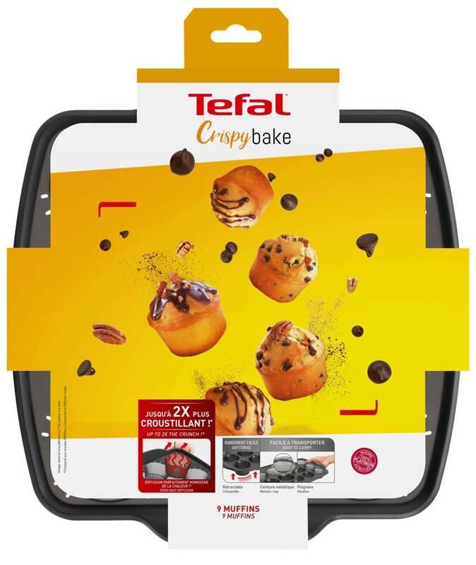 Forma na muffiny Tefal Crispybake J4174714, 30 × 29 cm, 9 muffinů
